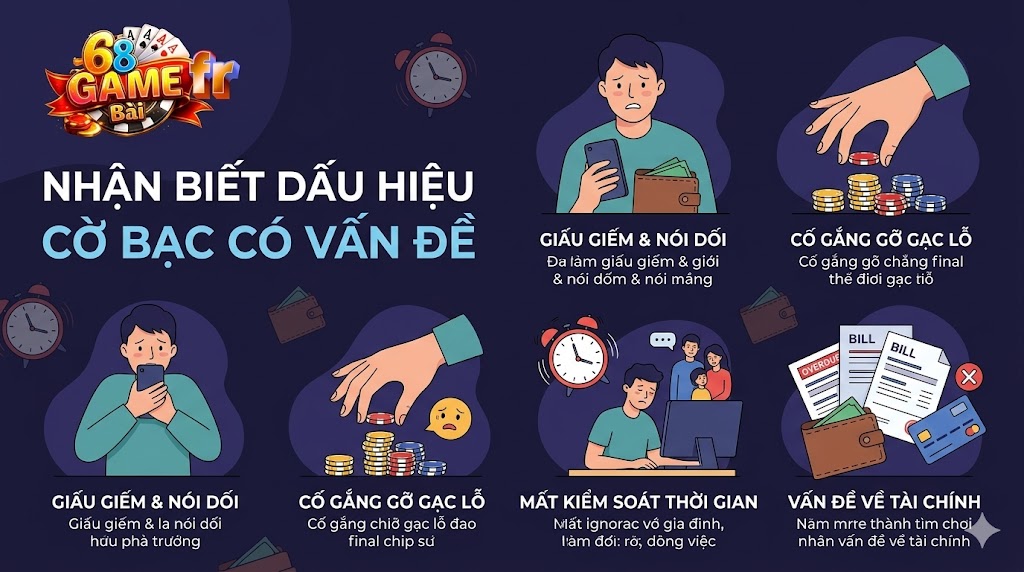 5 Dấu Hiệu Nghiện Cờ Bạc Online Tại 68 Game Bài Và Cách Xử Lý