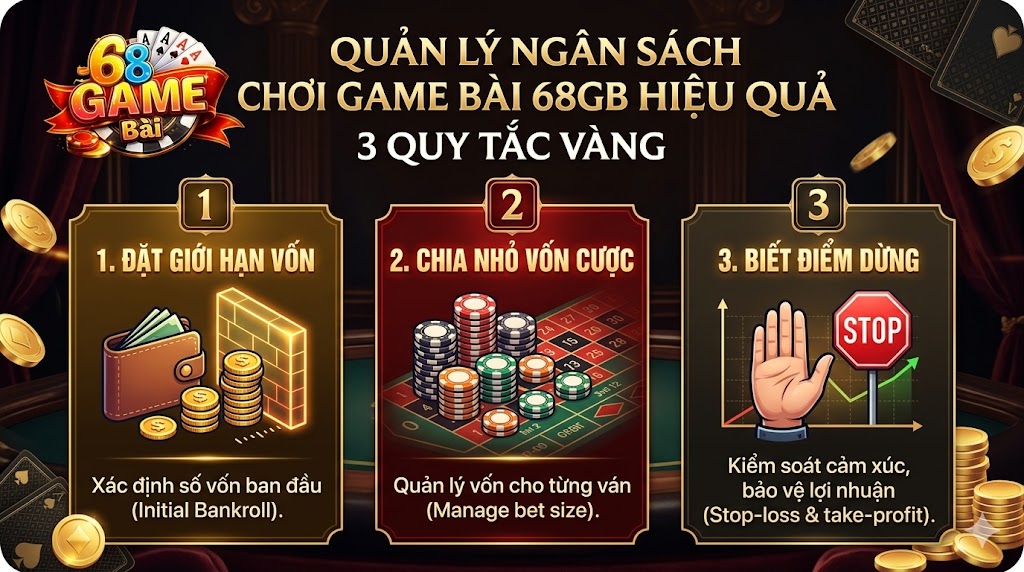 3 Quy Tắc Vàng - Cách Quản Lý Ngân Sách Chơi Game Bài 68GB Hiệu Quả